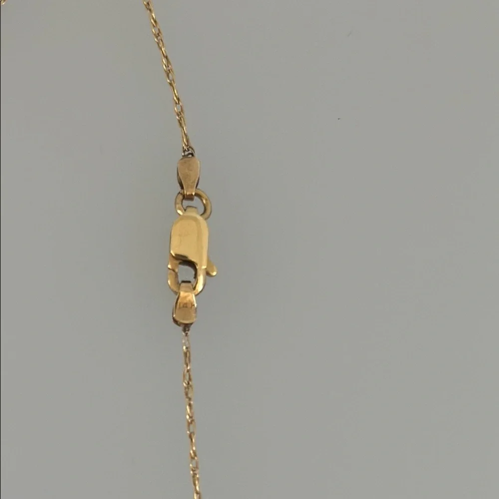 Mikimoto 14k real solid Gold Pearl Diamond Necklace - Picture 11 of 12